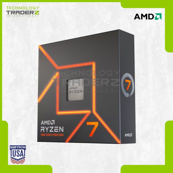 ** AMD Ryzen 7 7700X 8-Core 4.5GHz AM5 105W Desktop CPU 100-100000591WOF **