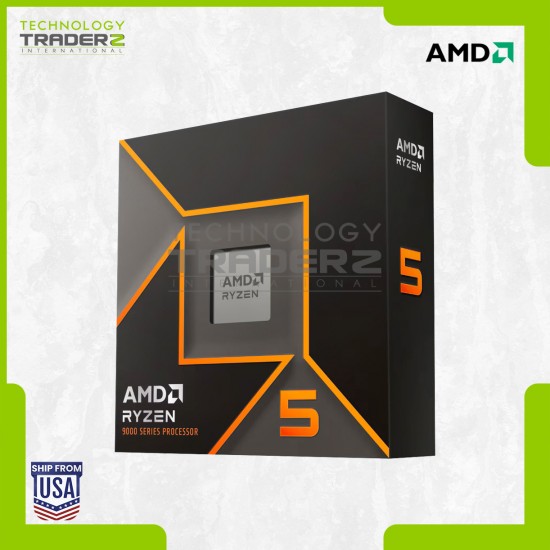 ** AMD Ryzen 5 9600X 6-Core 3.9GHz AM5 Zen 5 65W CPU 100-100001405WOF **