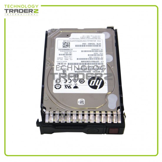 765451-002 HP 2TB 6G 7.2K 2.5" SATA SC Hard Drive 765869-001 765455-B21