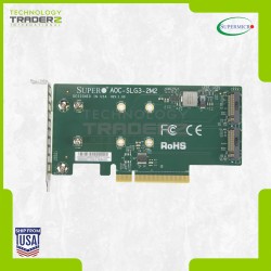 ** Supermicro AOC-SLG3-2M2 Dual M.2 NVMe PCIe 3.0 x8 Adapter Low Profile **