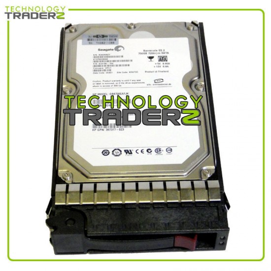 432401-001 HP 750GB 7200 SATA 3.5- inches MDL 432341-B21 432337-003 W/Blank Tray