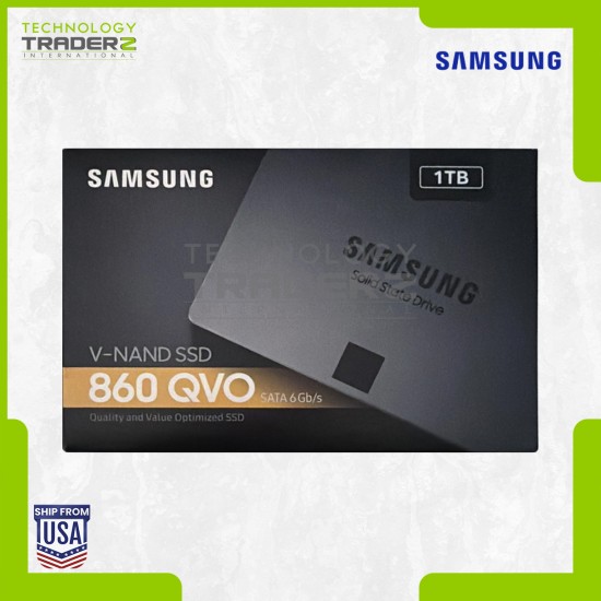 ** Samsung MZ-76Q1T0 860 QVO 1TB SATA 6Gb/s 2.5" Internal SSD New **