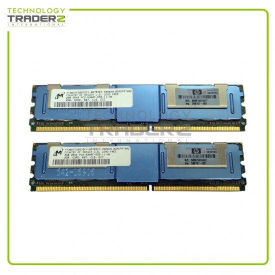 397413-B21 HP 4GB (2x2GB) PC2-5300F DDR2-667MHz ECC 2Rx4 Memory Kit