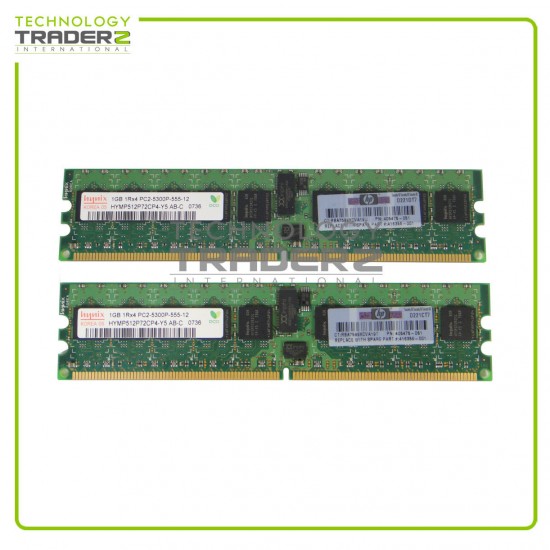 408851-B21 HP 2GB (2x1GB) PC2-5300R DDR2-667MHz ECC 1Rx4 Memory Kit