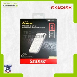 ** SanDisk Extreme 2TB Portable External SSD USB-C USB 3.2 SDSSDE51-2T00-AW25 **