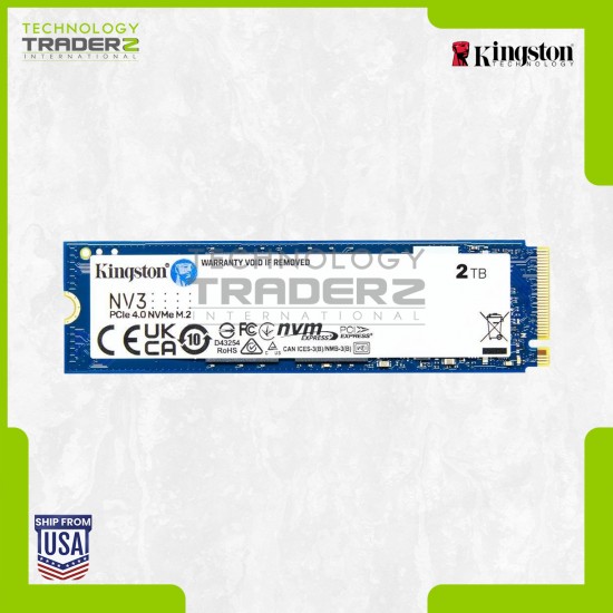 ** Kingston SNV3S/2000G NV3 2TB M.2 2280 PCIe 4.0 x4 NVMe Internal SSD SNV3 **