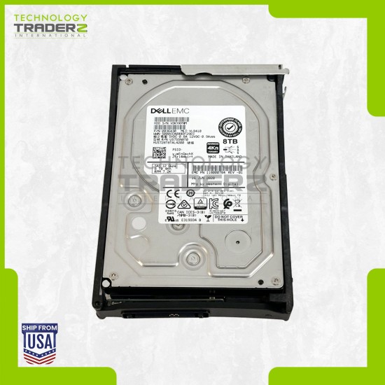 005053239 EMC 8TB 7.2K SAS 12Gbps 256MB 3.5" ECS HDD 100-564-424 W/ Interposer