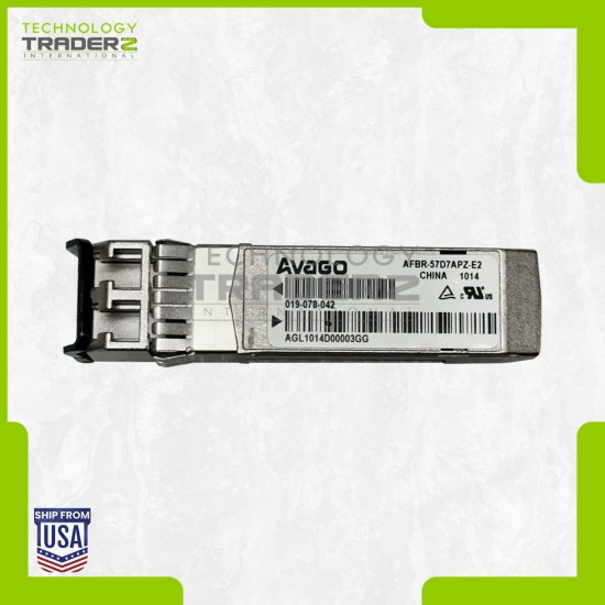 LOT OF 4 019-078-042 EMC AVAGO 8G 850nm SFP+ Optical Transceiver AFBR-57D7APZ-E2