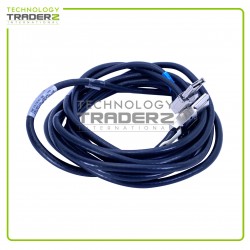 LOT OF 2 038-003-666 EMC AMPHENOL SFF-8088 6Gbps 5M Mini-SAS To Mini-SAS Cable