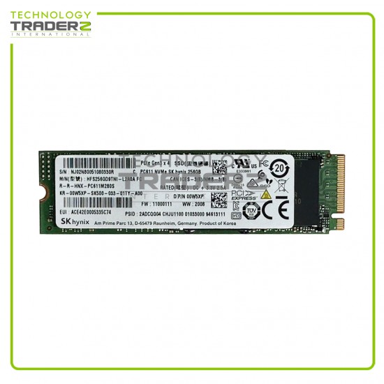 0W5XP Dell 256GB M.2 SSD 80MM Solid State Drive 00W5XP HFS256GD9TNI-L2A