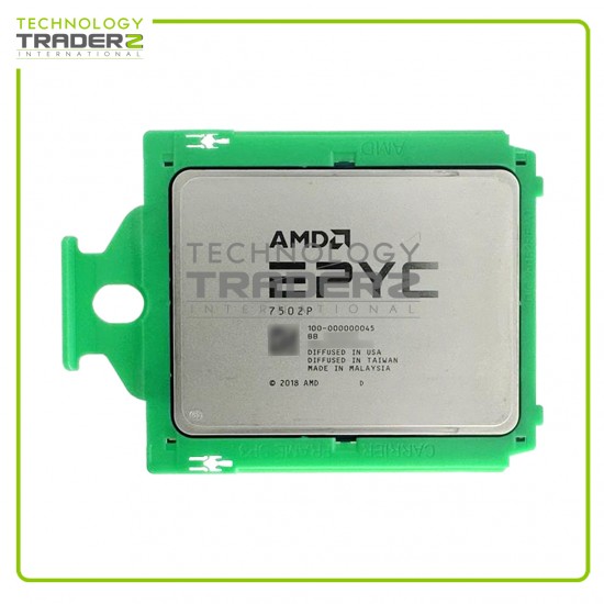 100-000000045 AMD EPYC 7502P 32-Core 2.50GHz 128MB 180W Processor **UNLOCKED**
