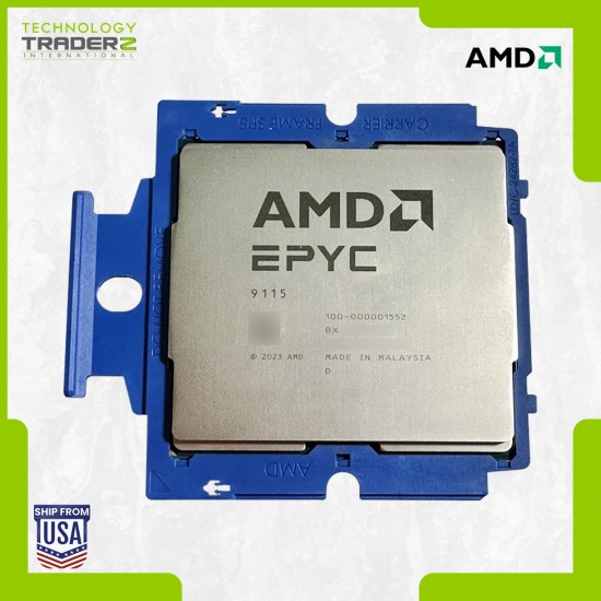 100-000001552 AMD EPYC 9115 16-Core 2.60GHz 64MB 125W Processor **UNLOCKED**