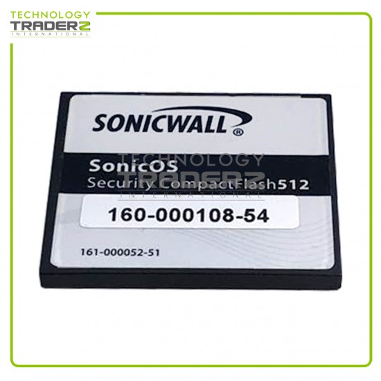 160-000108-54 SonicWall SonicOS 512 Security CompactFlash 161-000052-51