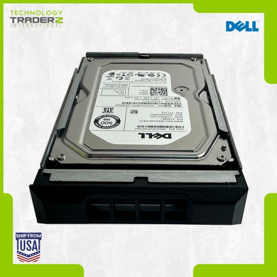 1KWKJ Dell 500GB 7.2K SATA 3Gbps 64M 3.5 HDD 01KWKJ W/ Blank Tray