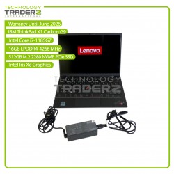 20XW004GUS Lenovo ThinkPad X1 Carbon G9 i7-1185G7 16GB 512GB SSD WIN10P Laptop