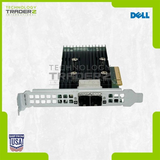 2PHG9 Dell Dual Port 12Gbps SAS PCI-E 3.0 x8 HBA 02PHG9 W/ Long Bracket