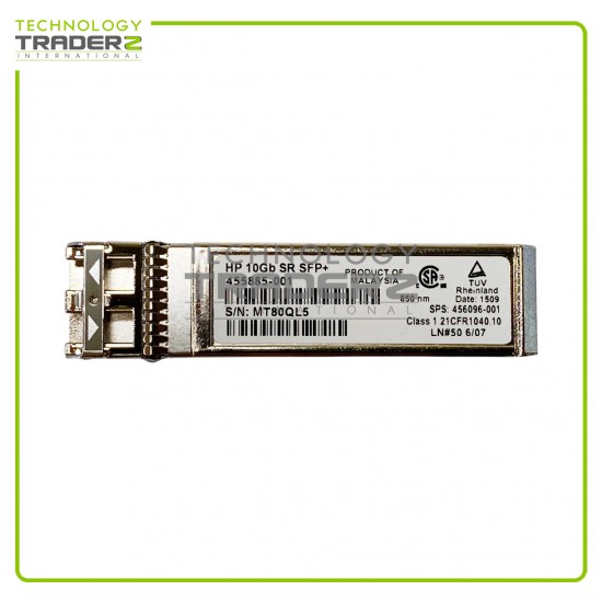 455883-B21 HP BladeSystem 10GBASE-SR SFP+ 850nm 300m Transceiver 455885-001