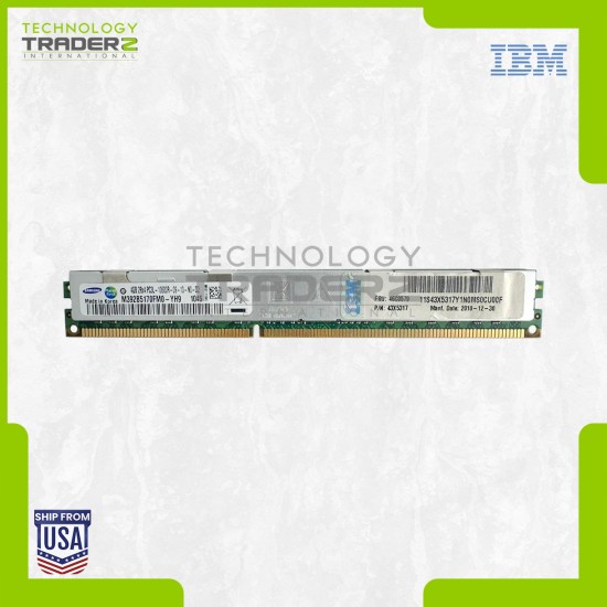 46C0579 IBM 4GB PC3-10600 DDR3-1333MHz ECC 2Rx4 Memory 43X5317 M392B5170FM0-YH9