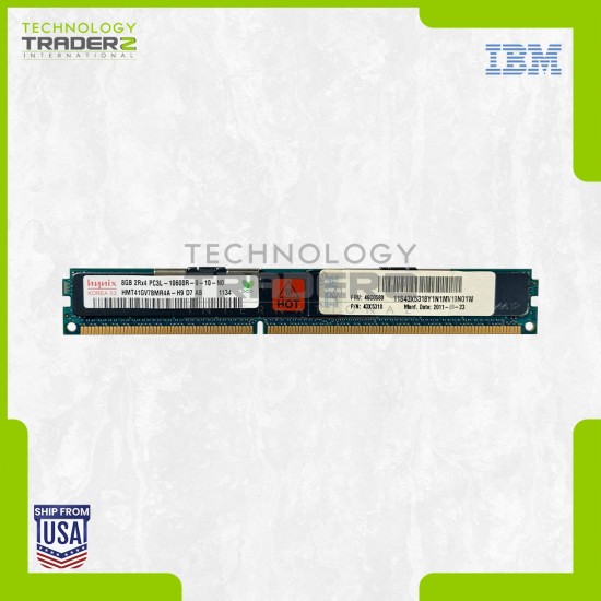 46C0580 IBM 8GB PC3-10600 DDR3-1333MHz ECC REG Dual Rank Memory Module 43X5318