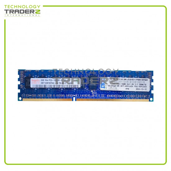 49Y1434 IBM 2GB PC3-10600 DDR3-1333MHz ECC Single Rank Memory HMT125R7TFR4C-H9