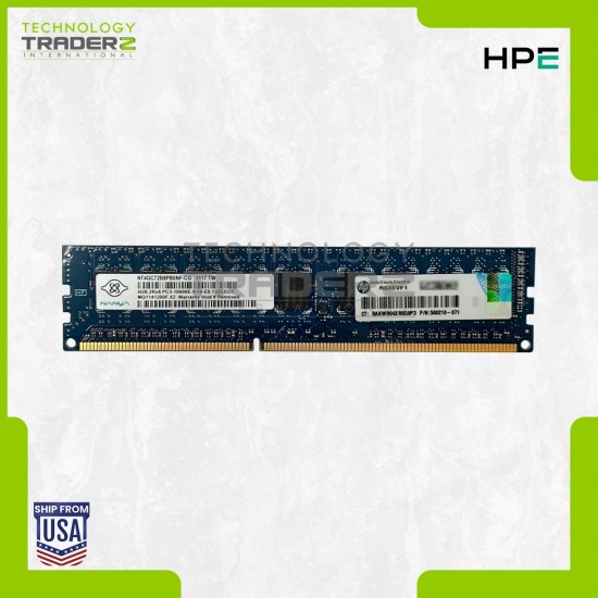500672-B21 HP 4GB PC3-10600 DDR3-1333MHz ECC Dual Rank Memory Module 500210-071