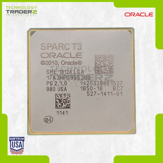 527-1411-01 Sun Sparc T3 Oracle SME 1912A LGA 1.65GHz 16-Core Processor *Pulled*