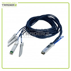 624400003 Amphenol 1xSFF-8683 QSFP+ 40GbE to 4xSFF-8431 SFP+ 10GbE 3M DAC Cable