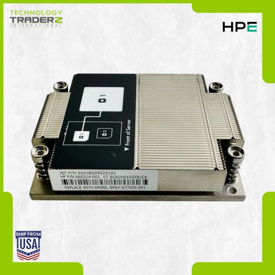 668514-001 HP ProLiant DL160 G8 Cooling Heatsink 677055-001 653236-003