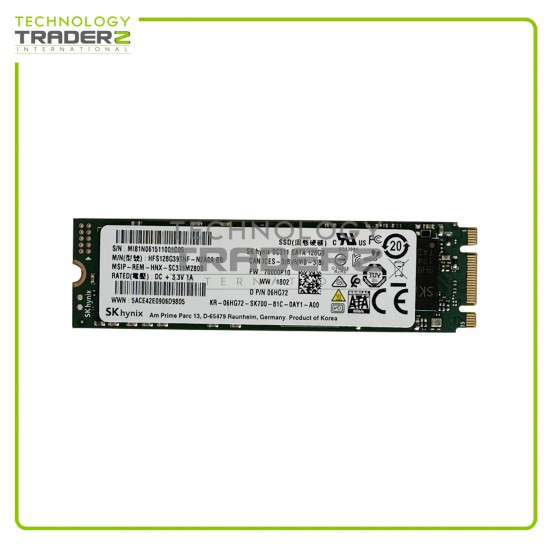 6HG72 Dell 128GB TLC SATA 6Gbps M.2 2280 SSD 06HG72 HFS128G39TNF-N2A0A