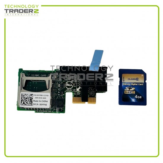 6YFN5 Dell PowerEdge R620 R720 Internal Dual SD Module 06YFN5 W/ 1x 583039-001
