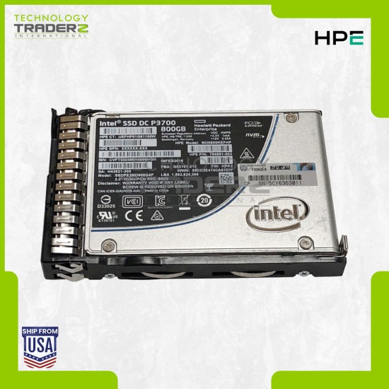 736939-B21 HPE 800GB MLC PCI-E 3.0 x4 NVMe WI 2.5” SSD 764891-002 765060-001