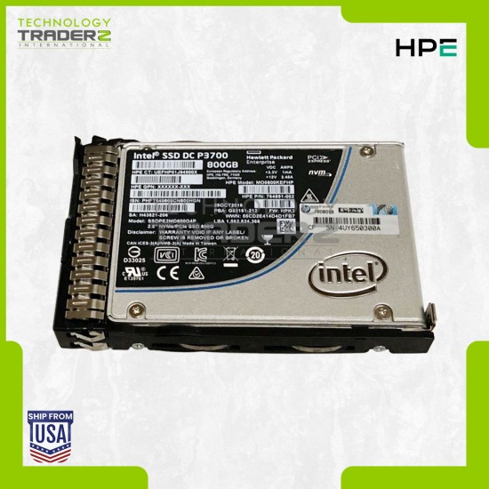 736939-B21 HPE 800GB MLC PCI-E 3.0 x4 NVMe 2.5” SSD 764891-002 765060-001 *NEW*
