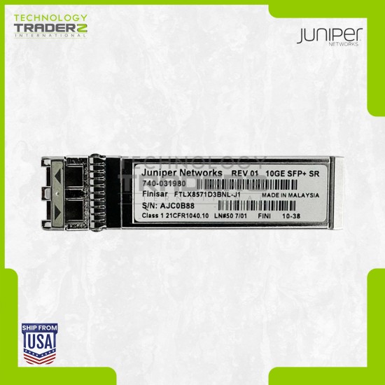 LOT OF 4 740-031980 Juniper 10Gbps MMF 300m SFP+ LC Transceiver FTLX8571D3BNL-J1