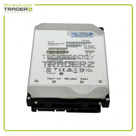753873-001 HP 6TB 7.2K SATA MDL 6Gbps 3.5” Hard Drive 753876-001 MB600GEBTP