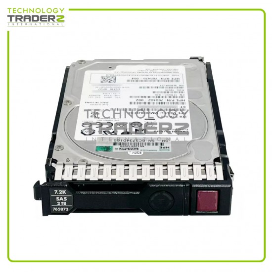 ** 765466-B21 HP 2TB 7.2K SAS 12Gbps SC 2.5" Hard Drive **