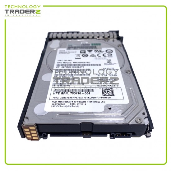 765466-B21 HPE 2TB 7.2K SAS SC 12Gbps 2.5” HDD 765452-002 765470-004 765873-001