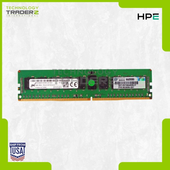803028-B21 HPE 8GB PC4-17000 DDR4-2133 ECC Memory 803656-081 804843-001 *Pulled*
