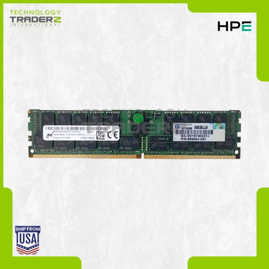 805351-B21 HPE 32GB PC4-19200 DDR4-2400MHz ECC Reg 2Rx4 Memory 819412-001