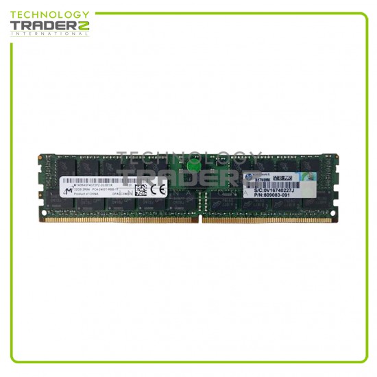 805351-B21 HPE 32GB PC4-19200 DDR4-2400MHz ECC Reg 2Rx4 Memory 819412-001