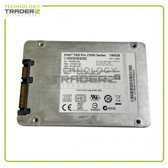 811510-001 HP 180GB ML Cell SATA 6Gbps 2.5” SSD SSDSC2BF180A5H H51527-201