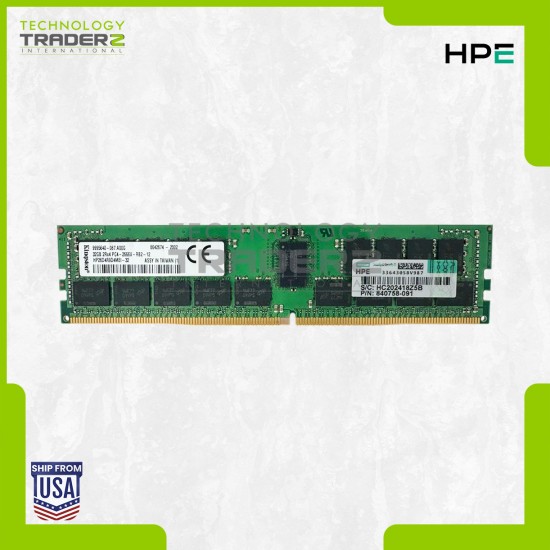 815100-B21 HPE Kingston 32GB PC4-21300 DDR4-2666MHz ECC 2Rx4 Memory 840758-091