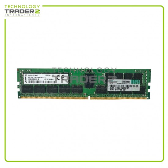 815100-B21 HPE Kingston 32GB PC4-21300 DDR4-2666MHz ECC 2Rx4 Memory 840758-091