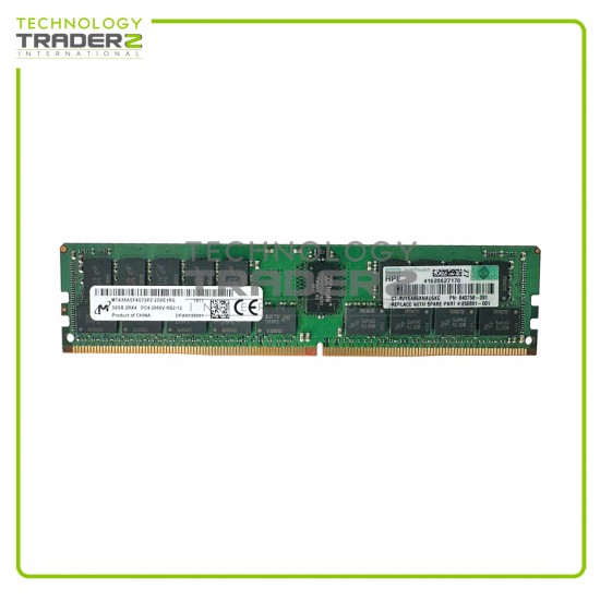 815100-B21 HPE Micron 32GB PC4-21300 DDR4-2666MHz ECC REG 2Rx4 Memory 840758-091