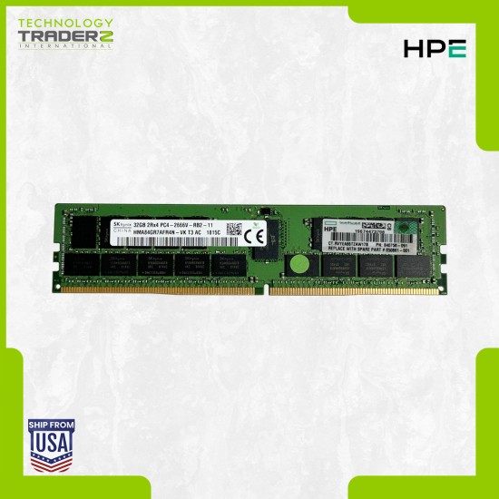815100-B21 HPE Hynix 32GB PC4-21300 DDR4-2666MHz ECC DIMM 2Rx4 Memory 840758-091
