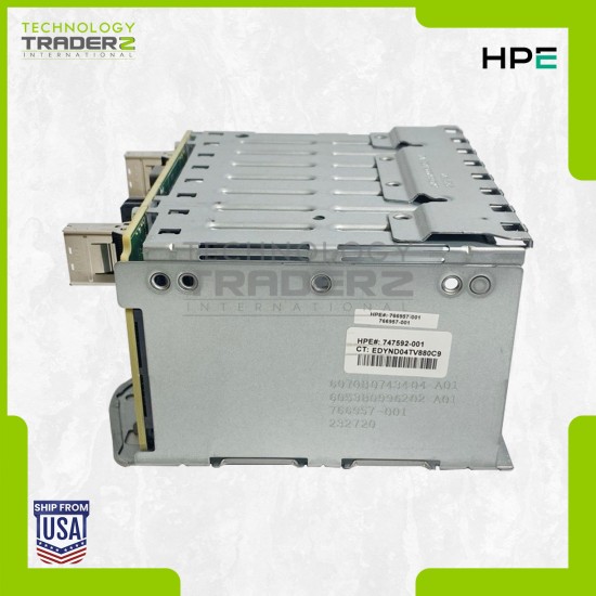 832305-001 HP DL380 Gen9 SAS/SATA 8x SFF Backplane Board 777279-001 W/ 1x Cage