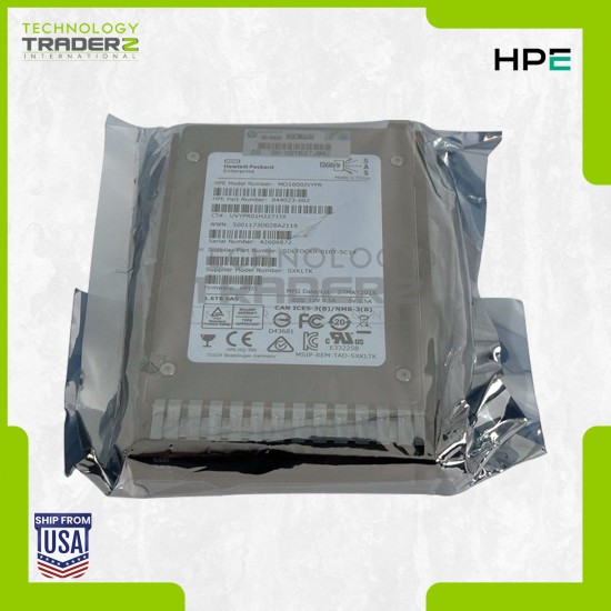 0-Hours 846436-B21 HPE 1.6TB MLC SAS 12Gbps Hot Swap MU SC 2.5” SSD 846625-001