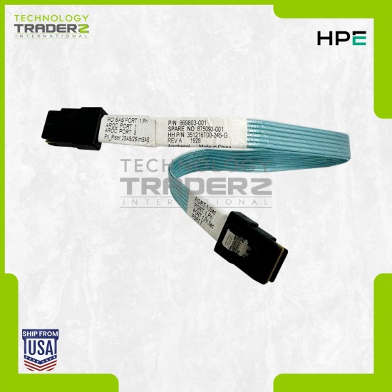 869803-001 HP DL380 Gen10 SFF-808 Mini-SAS Cable 875093-001 351216T00-245-G