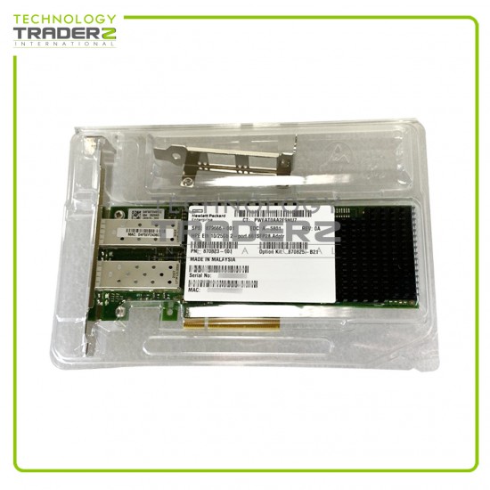 870825-B21 HPE 10/25GB Dual-Port 631FLR-SFP28 Ethernet Adapter 879666-001 *NOB* 870825-B21 HPE 10/25GB Dual-Port 631FLR-SFP28 Ethernet Adapter 879666-001 *NOB*