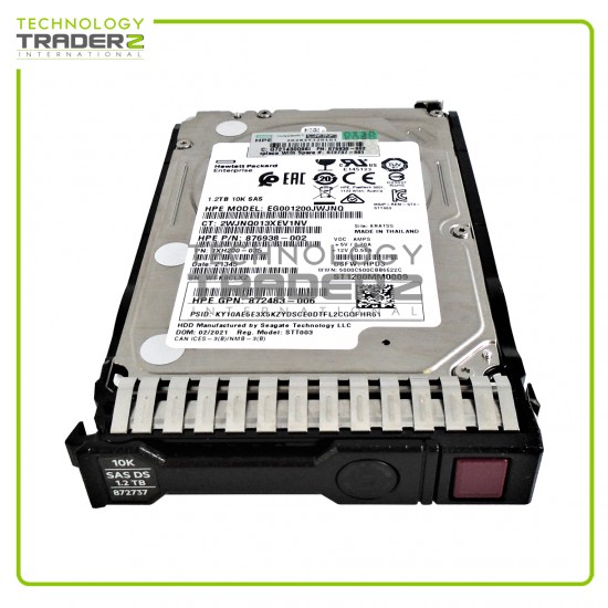 872479-B21 HP 1.2TB 10K SAS 12Gbps 2.5'' HDD 872737-001 P30563-001 876938-002