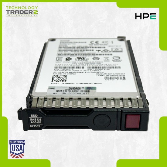 873351-B21 HPE 400GB MLC SAS 12Gbps WI 2.5" SSD 868649-001 873563-001